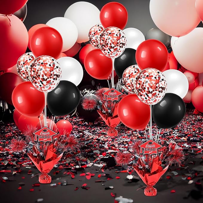 4 PCS Graduation Centerpieces for Tables Balloons Stand Holder Kit College - Image 8