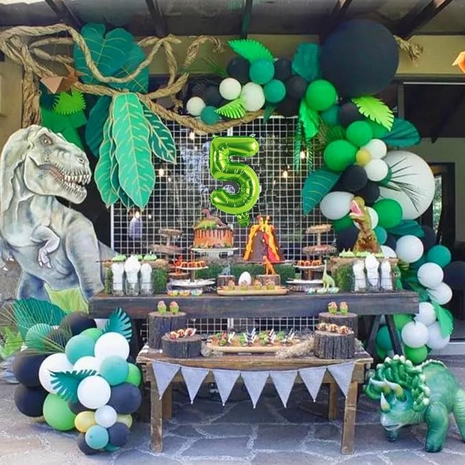 TONIFUL 16 Inch 10 Pcs Light Green 0-9 Birthday Number Balloons | Small Custom - Image 3