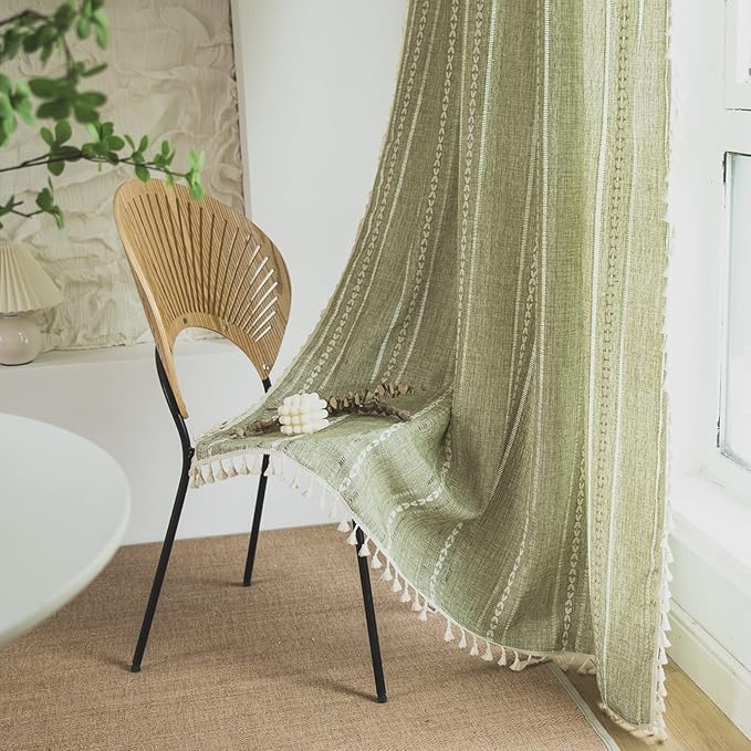 Sutuo Home Boho Curtains for Bedroom Living Room 108 Inches Long, Light by SutuoHome