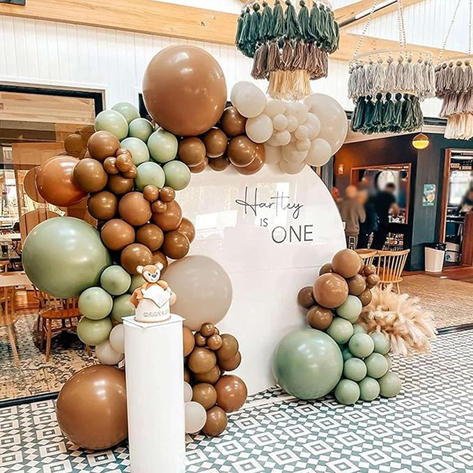 12 Inch Retro Brown Balloons, Baby Shower, Graduate Party Decorations - Image 5