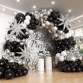 Black and Silver Balloons Arch Kit by Unknown