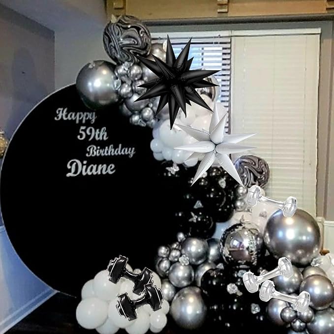 8 Pcs Gym Birthday Decorations/ Balloon Weights Pack of 6/ Mini Dumbbell & - Image 6