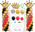 Red Black Gold Balloon Column Stand Kit Set of 2 by ZyloonDecoration