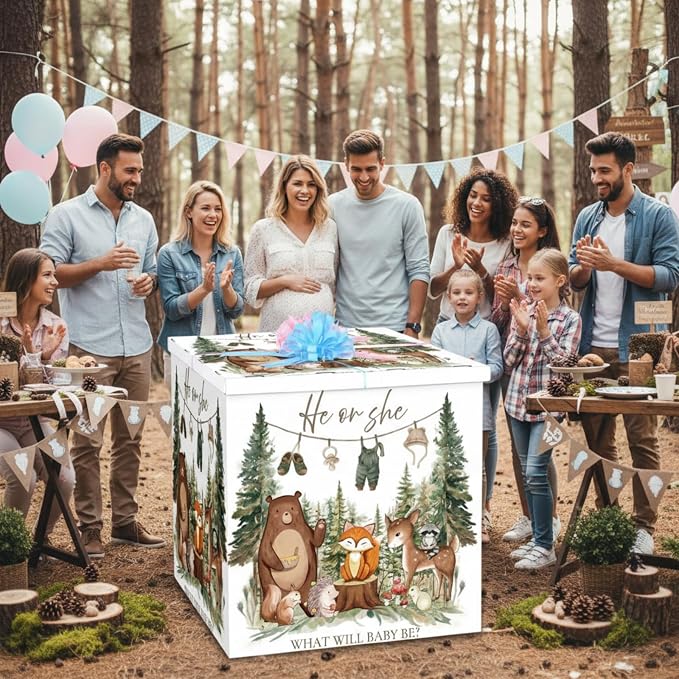 AmazingSpark 28in Giant Gender Reveal Gift Box - Image 5
