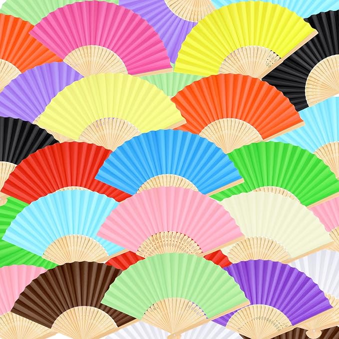 FEPITO 20 Pcs Handheld Paper Fan by FEPITO