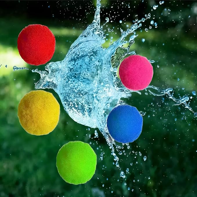 100 PCS Reusable Water Balloons, 2.4 Inch Quick Fill Splash Balls - Image 2