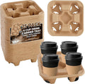 4 Cup Holders Drink Carrier 8-32 oz | 25 Cup Holder Tray Drink Carrier by Houzzkingzusa
