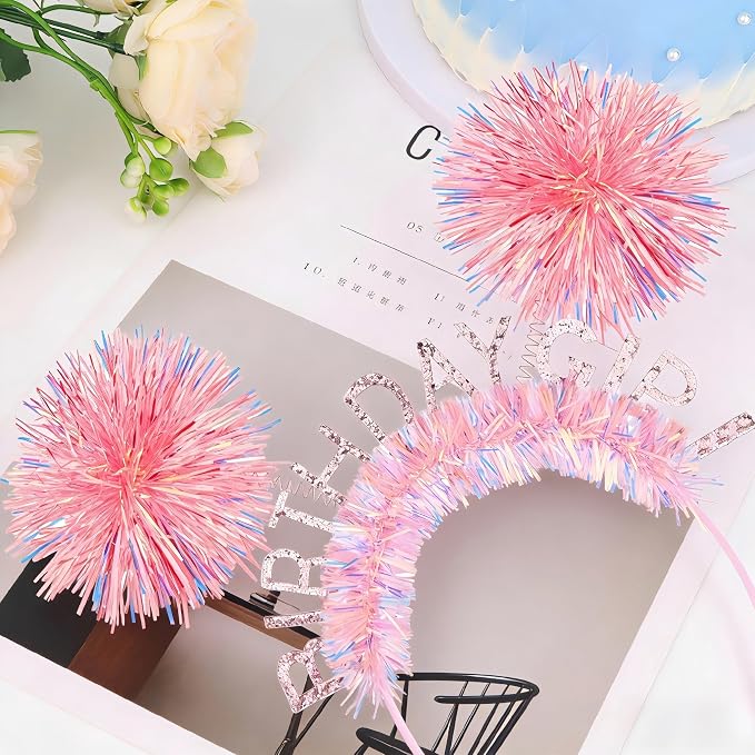 CIEHER Birthday Girl Headband Birthday Crown - Image 5