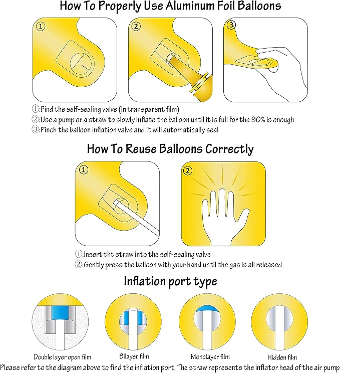 40In Large Gold Number Balloon 6 Aluminum Foil Mylar Big Number Balloon 0-9 | - Image 5