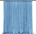 Baby Blue Sequin Backdrop Curtain 8ft x 8ft Sequin Glitter Background | Sequin by QueenDream