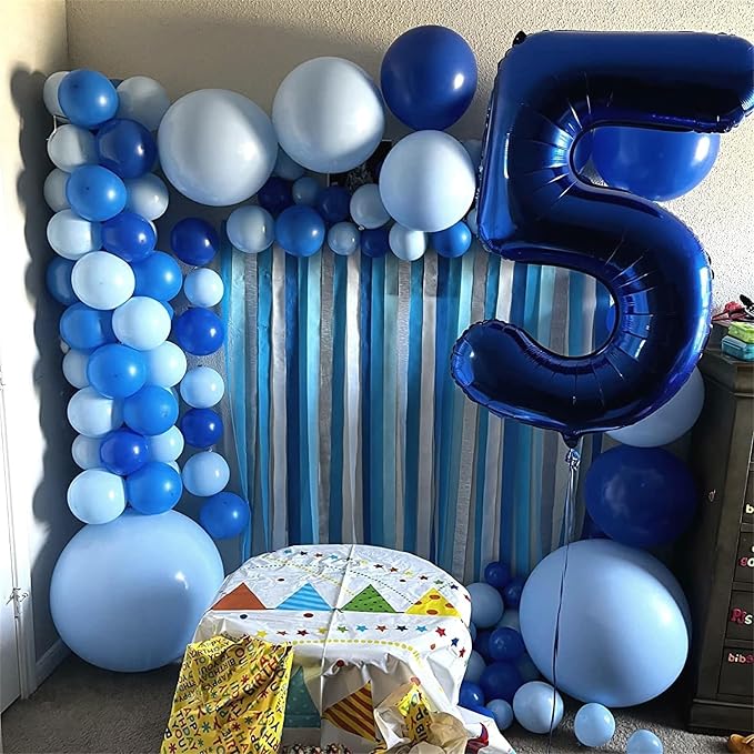 40" Balloon Number 2 Navy Blue, Large Dark Blue Foil Number Balloons Set 0-9 - Image 7