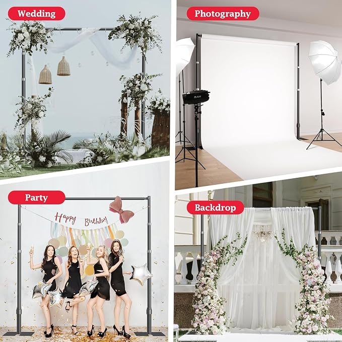EMART 12x10ft Heavy Duty Backdrop Stand Frame - Image 7