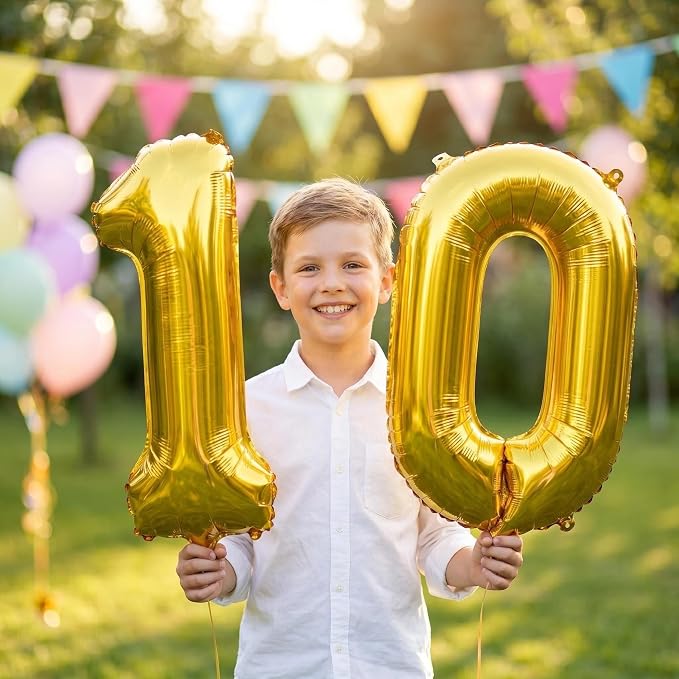 YPSelected 32 Inch Large Foil Helium Number Balloon Birthday Wedding Party 0-9 - Image 3