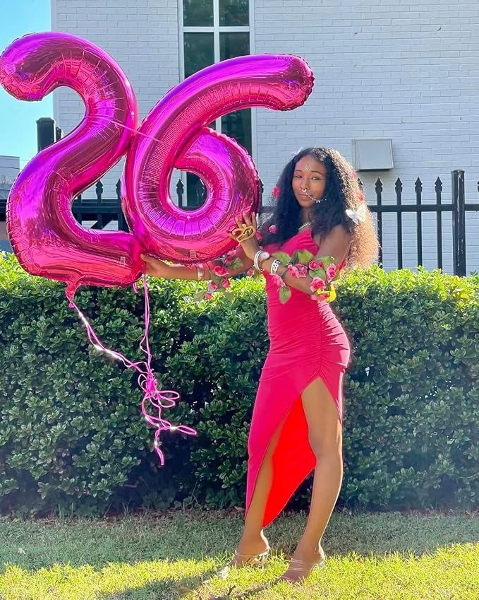 Hot Pink Number 2 Balloon 40 Inch - Image 7