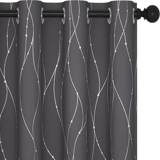 Deconovo Living Room Curtains 45 Inches Long, Thermal Insulated, Room Darkening by Unknown