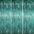 Voircoloria Retro Green Foil Fringe Backdrop Curtains, Birthday Party by Voircoloria