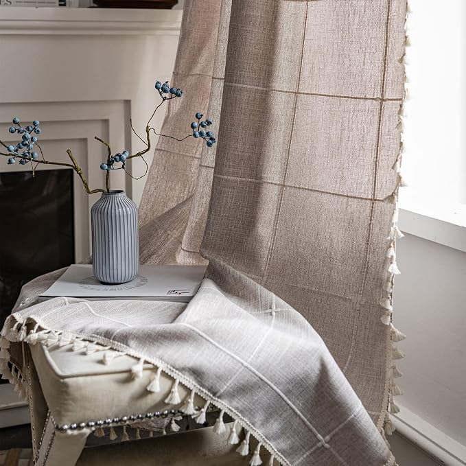 Sutuo Home Boho Curtain for Bedroom 84 Inch Length, Light Filtering Country - Image 7