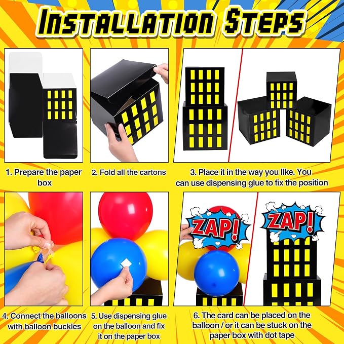 Leitee 40 Pcs Hero Theme Party Decoration, Hero Theme Party Favor Boxes - Image 4