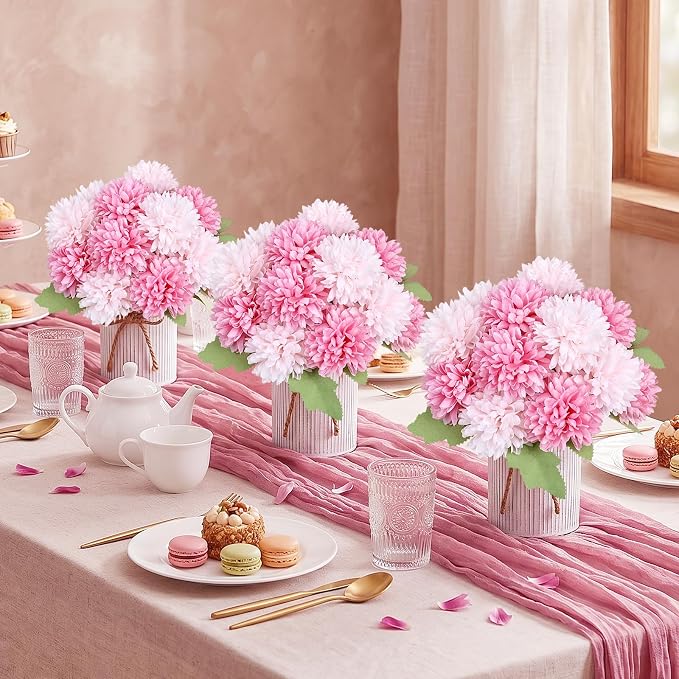 6 Set Pre-Made Flower Table Centerpieces - Image 4