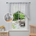 Beda Home Tassel Linen Textured Swag Curtain Valance by BedaHomeBedaLife