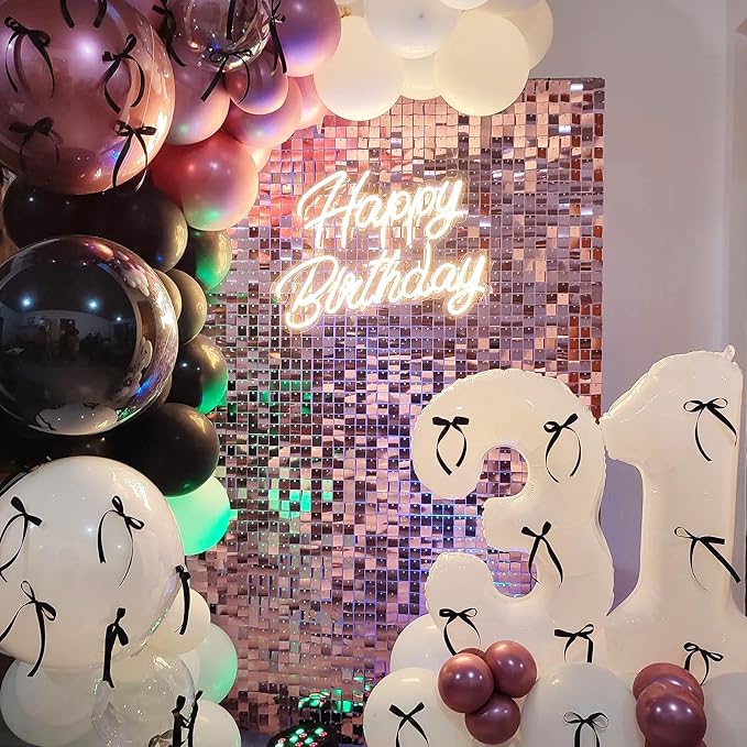 4x6 FT Pink Shimmer Wall Backdrop, Glitter Bling Photo Backdrop - Image 6