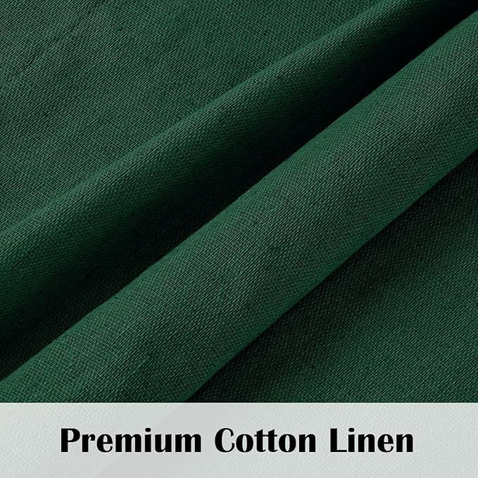 Farmhouse Valance Curtains, Boho Cotton Linen Kitchen Valance, Rod Pocket - Image 5