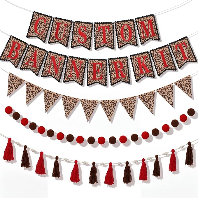 SmoothNovelty 139 Pcs Felt DIY Custom Banner Kit Include 104 Letters 18 by SmoothNovelty