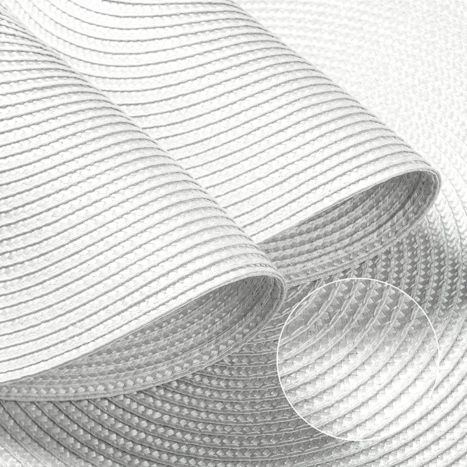 FunWheat Round Braided Placemats Set of 4 Table Mats - Image 4