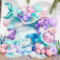 Mermaid Balloon Garland Arch Kit by Haolongfa