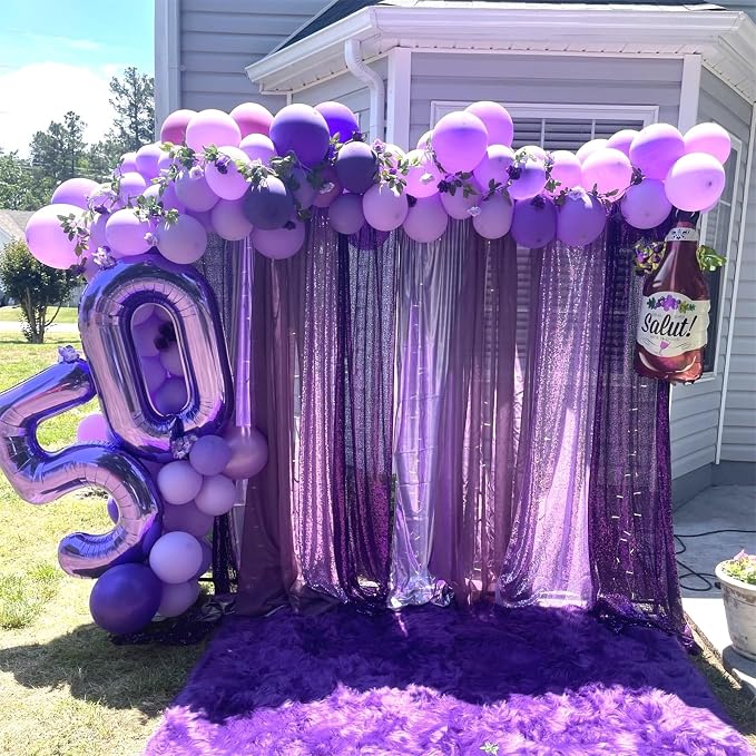 Purple Number 18 Birthday Balloons, 40 Inch Large Mylar Foil Number 1 & 8 - Image 5