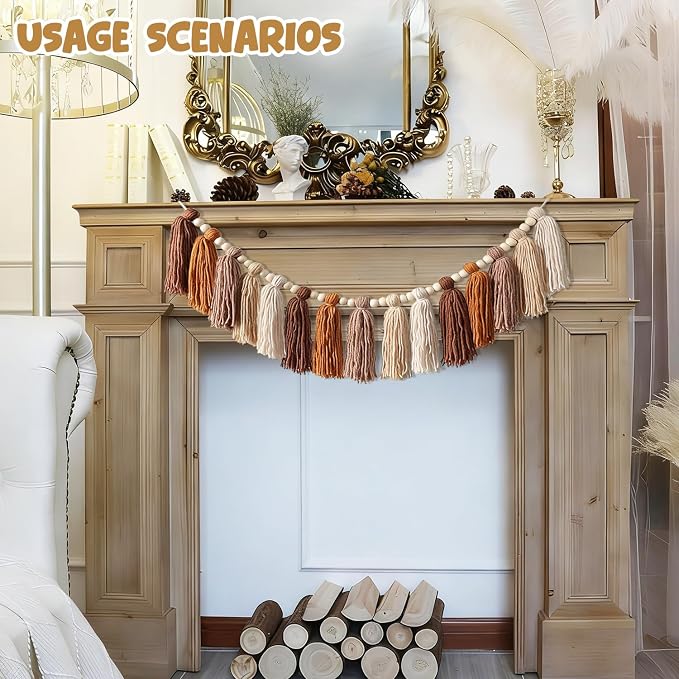 Western Nursery Decor Tassel Garland 30 in, Southwestern Classroom Decor Tassel - Image 4