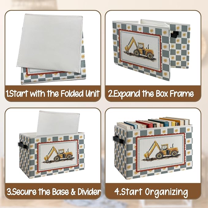Excavator Truck Boy Nursery Storage Basket - Image 4