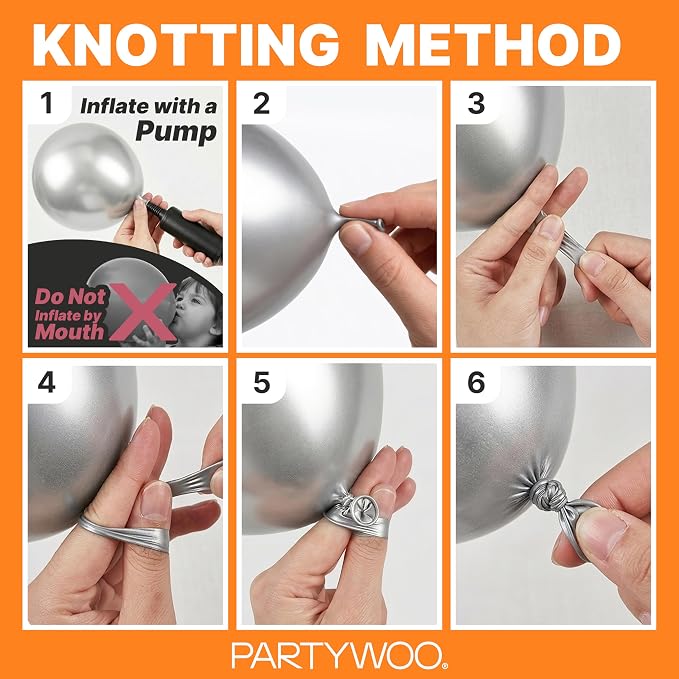 PartyWoo Orange Balloons 140pcs Fall Latex Helium Balloons Different Sizes | 18 - Image 7