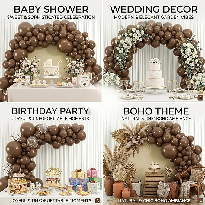Dark Brown Balloons - Image 6