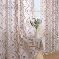 Schweek Boho Floral 63 Inches Long Semi Sheer Curtains 2 Panels by Schweek