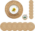 Round Woven Placemats Set of 6 by CYSISTERS