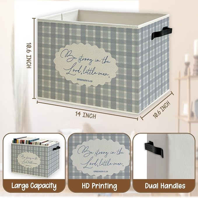 Christian Nursery Foldable Storage Bins Box - Image 5