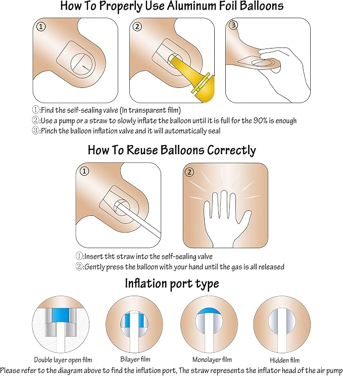 40 In Caramel Number Balloons Helium Foil Mylar latex Balloon Digital 7 | - Image 4
