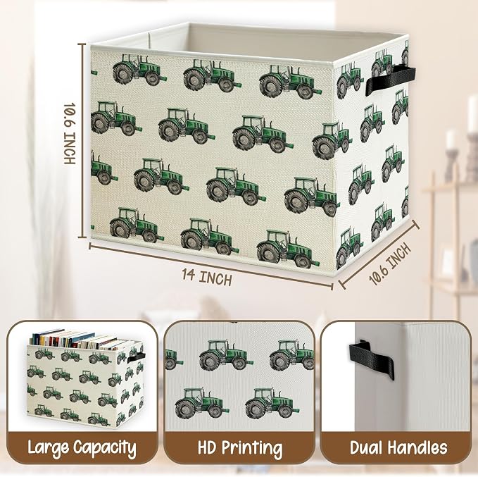 Tractor Truck Boys Nursery Storage Basket - Image 5