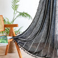 RoomTalks Black Boho Farmhouse Curtains by RoomTalks