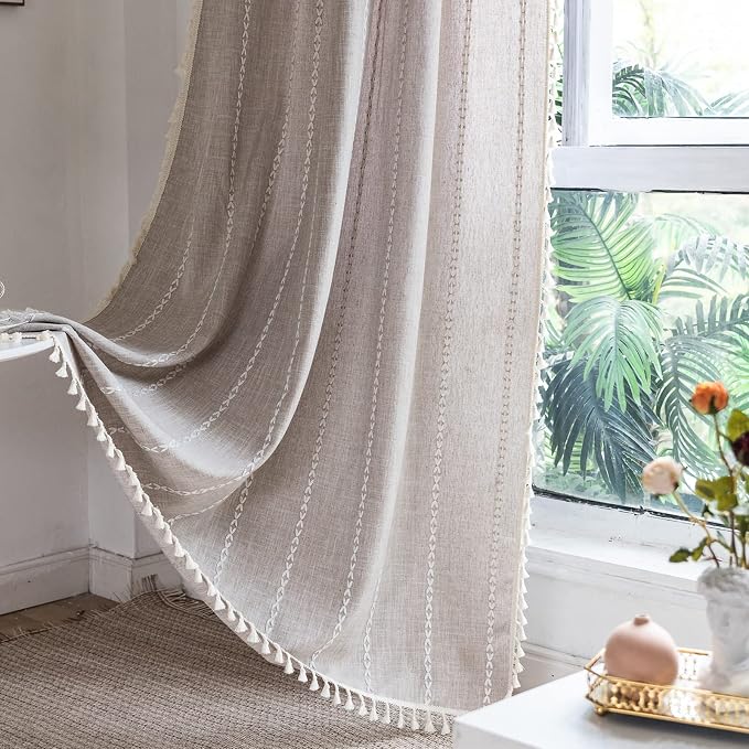 RoomTalks Boho Farmhouse Curtains by RoomTalks
