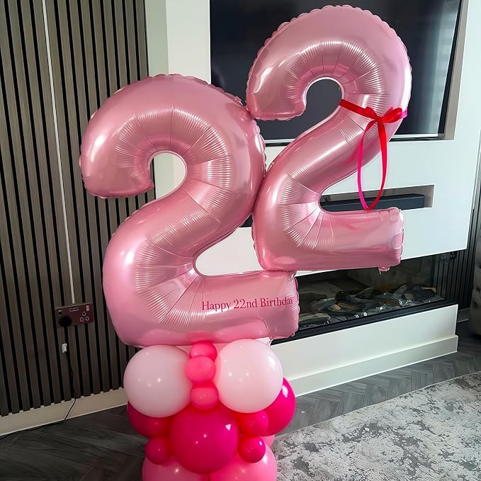 Pastel Pink 4 Balloon, Light Pink 4 Balloons Number, 40 Inch Helium Foil Mylar - Image 5