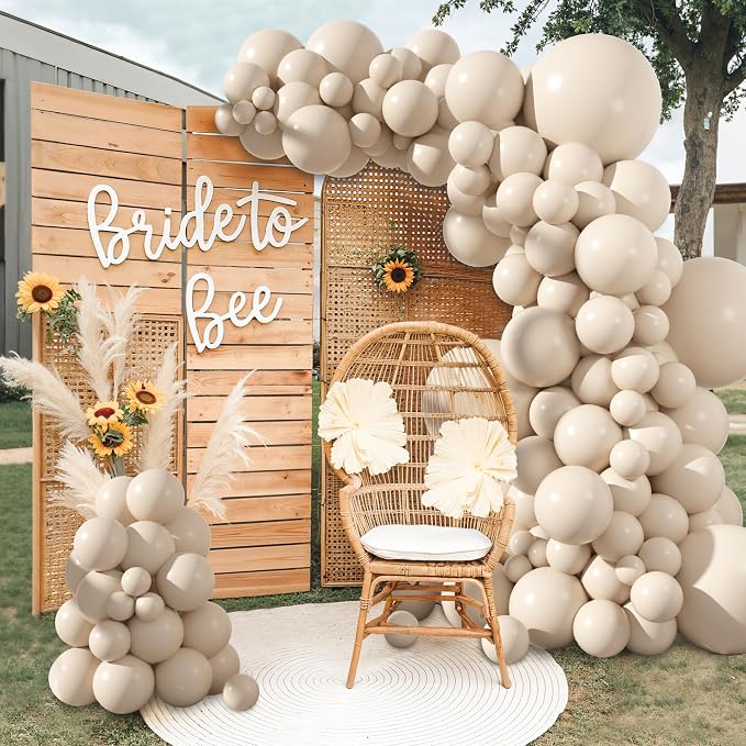 Amandir 153pcs White Sand Balloons Arch Garland Kit Different Sizes | 18 12 10 - Image 5