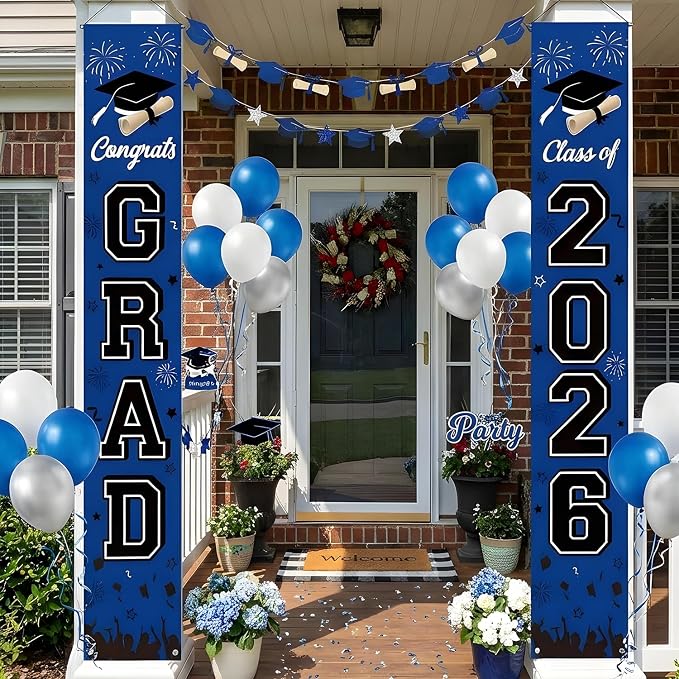 Graduation Decorations 2026 Porch Banner, Congrats Grad Class of 2026 Banner - Image 6