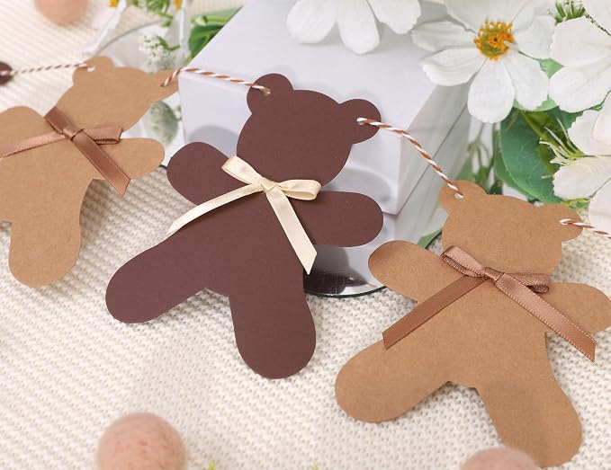 We Can Bearly Wait Teddy Bear Garland -Teddy Bear Birthday or Gender Reveal - Image 9