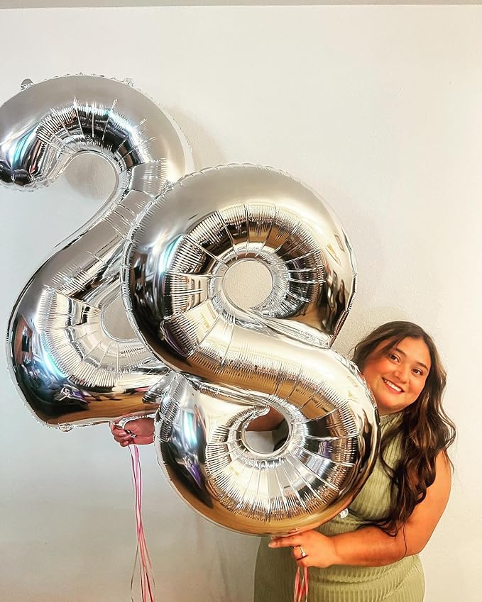 4 Balloon - Light Green Birthday Number Balloons, 40 Inch Party Decorations | - Image 3