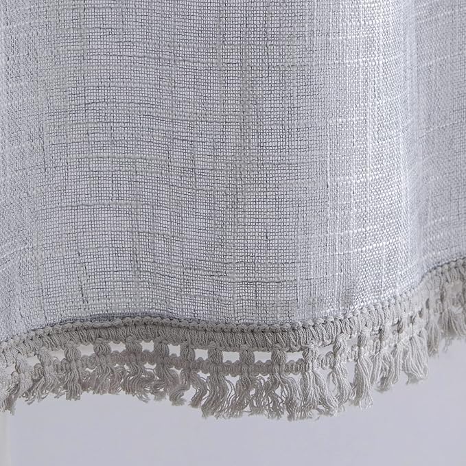 Beda Home Tassel Linen Textured Swag Curtain Valance - Image 5