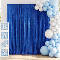 ShinyBeauty 10x10FT Royal Blue Sequin Backdrop Curtain by ShinyBeauty