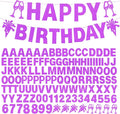 129Pcs DIY Custom Letter Banner Glitter Customizable Banner Kit 0-9 Numbers DIY by MFLUEEWR
