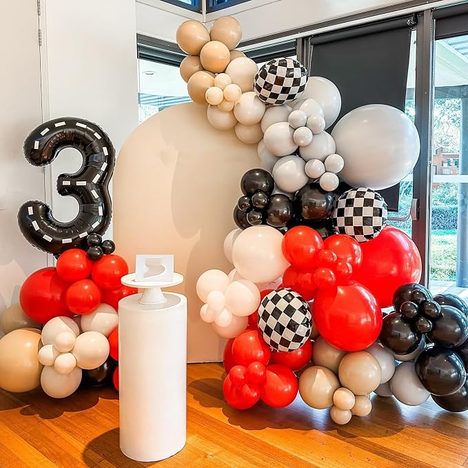 153Pcs Race Car Balloon Garland Arch Kit - Image 6